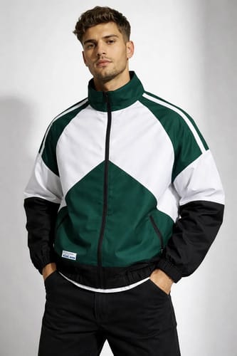 Campera hombre nylon verde