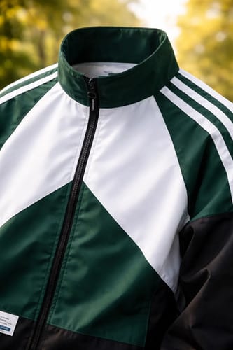 Campera hombre nylon verde