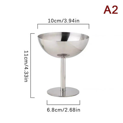 Copa SM Acero Inoxidable Premium Bebidas Helados