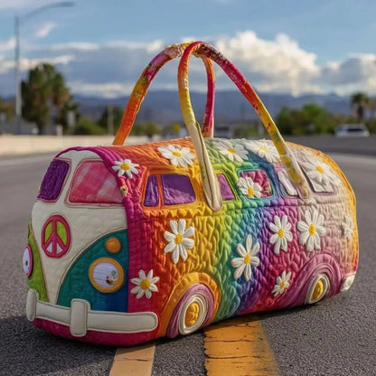 Bolso de Viaje Acolchado con Correa Ajustable y Gran Capacidad. Diseño 3D Acolchado. Ideal como Bolso de Mano o para Viajes Cortos.