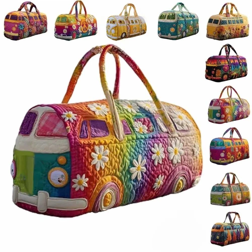 Bolso de Viaje Acolchado con Correa Ajustable y Gran Capacidad. Diseño 3D Acolchado. Ideal como Bolso de Mano o para Viajes Cortos.
