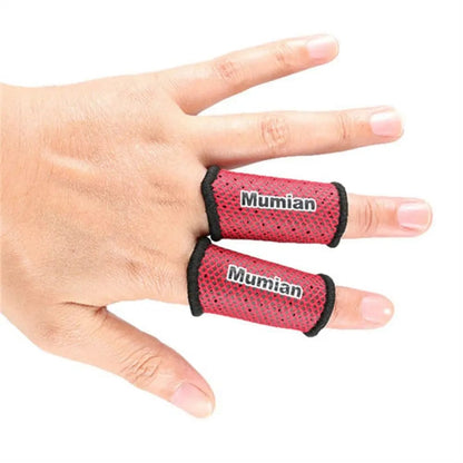 Par de Protectores de Dedo Elásticos Transpirables. Soporte y protección para deportes (básquet, vóley) y gaming móvil.