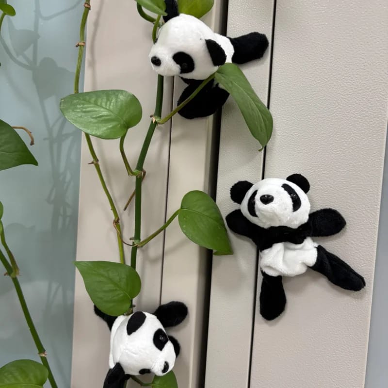 Imán de Panda de Peluche Suave y Lindo - Decoración para Heladera y Pizarra. Ideal para Regalo y Organizar.
