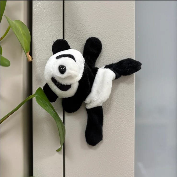 Imán de Panda de Peluche Suave y Lindo - Decoración para Heladera y Pizarra. Ideal para Regalo y Organizar.