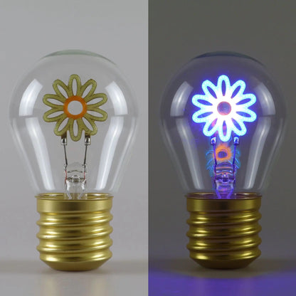 Bombilla LED recargable A70 5V, estilo Edison caricatura, 5-10hs, luz nocturna portátil a color, ideal decoración navideña.