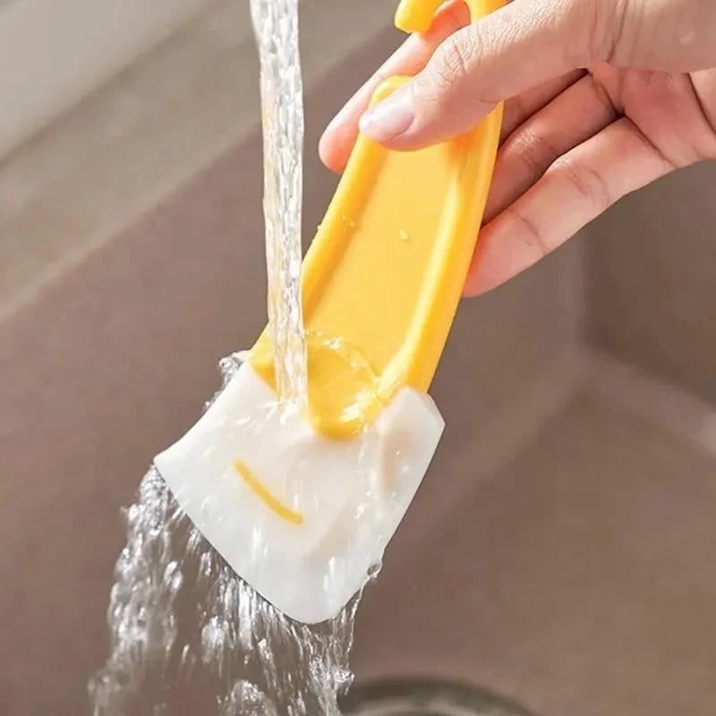 Espátula Raspador de Cocina con Hoja Blanda para Limpiar Sartenes, Ollas y Utensilios. Herramienta Multiuso para Cocinar y Hornear.