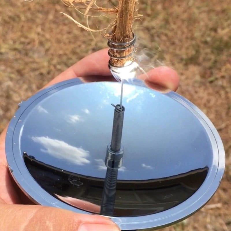 Encendedor Solar para Exterior, Camping y Supervivencia. Impermeable y Cortavientos. Arrancador de Fuego para Emergencias y Accesorios Outdoor.