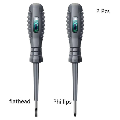 Destornillador Tester Electricista Multifuncional AC Sin Contacto Lápiz Probador de Voltaje 70-600V con Luces de Inducción Rojas y Verdes
