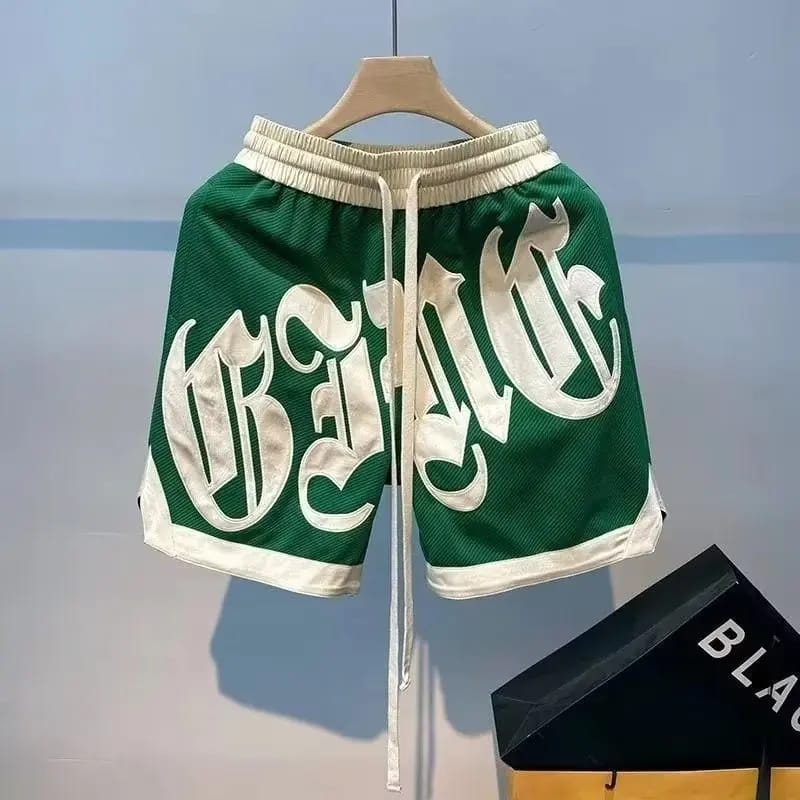 Shorts de Básquet Estilo Urbano Americano para Hombre. Pantalón Deportivo Casual de Verano, Bordado, Alta Calidad. Moda 2024.