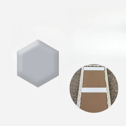 Panel hexagonal acolchado de 25x28cm para cabecero de cama. Antigolpes, adhesivo de pared, ideal para decoración de dormitorio y hogar con estilo Tatami.