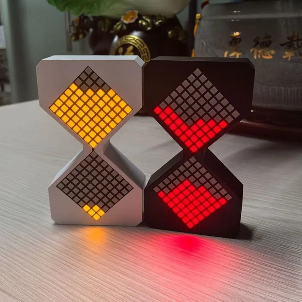 Reloj de Arena Electrónico LED Cyber Style con Temporizador Digital de 1-30 Minutos y Sensor de Gravedad. Decoración Tecnológica para Hogar.