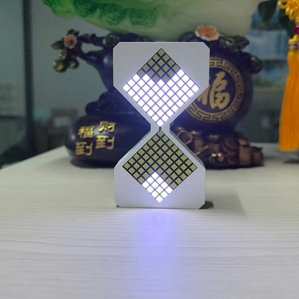 Reloj de Arena Electrónico LED Cyber Style con Temporizador Digital de 1-30 Minutos y Sensor de Gravedad. Decoración Tecnológica para Hogar.