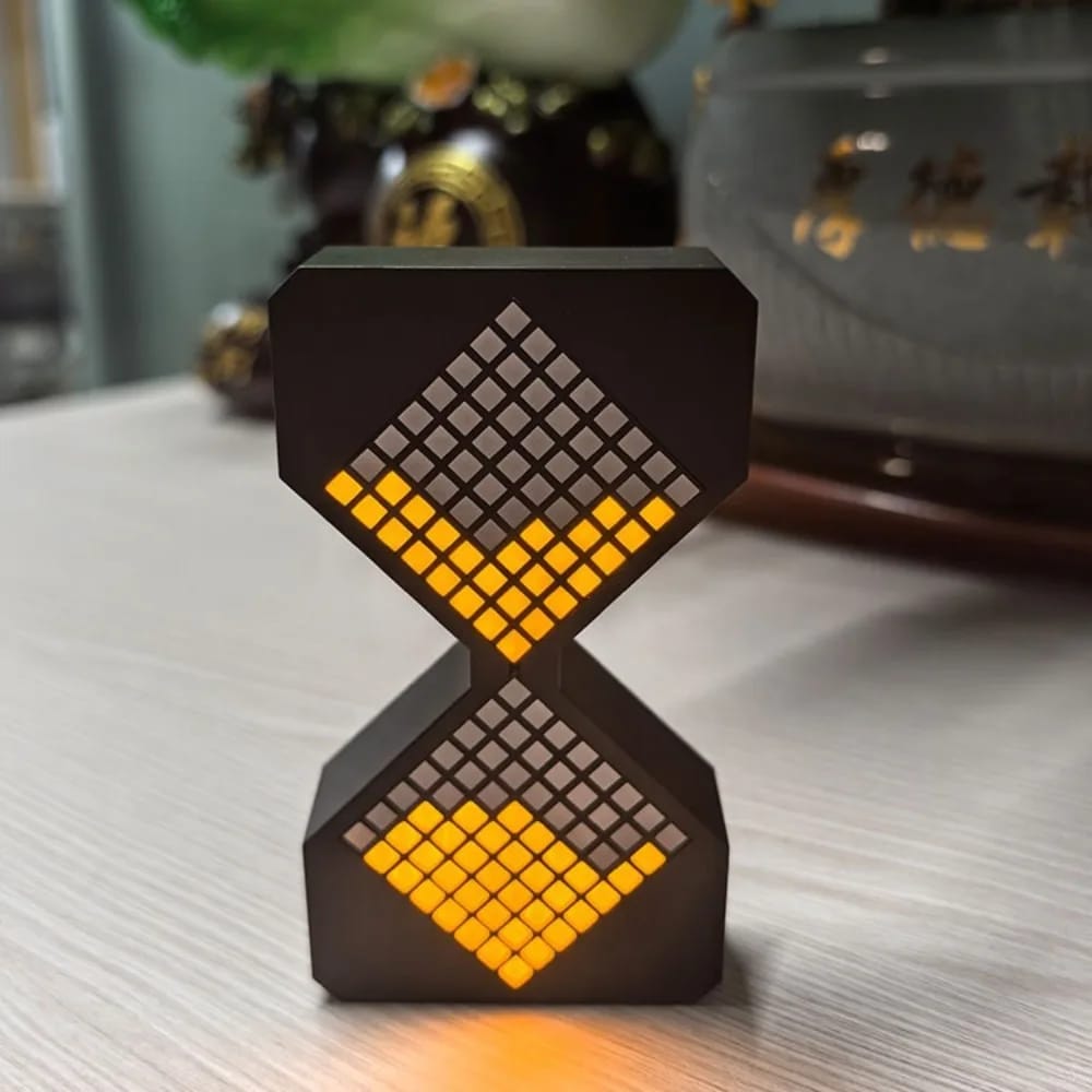 Reloj de Arena Electrónico LED Cyber Style con Temporizador Digital de 1-30 Minutos y Sensor de Gravedad. Decoración Tecnológica para Hogar.