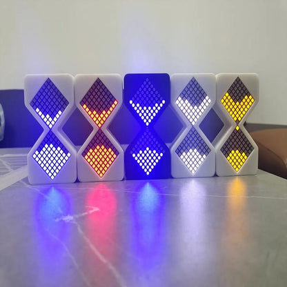 Reloj de Arena Electrónico LED Cyber Style con Temporizador Digital de 1-30 Minutos y Sensor de Gravedad. Decoración Tecnológica para Hogar.
