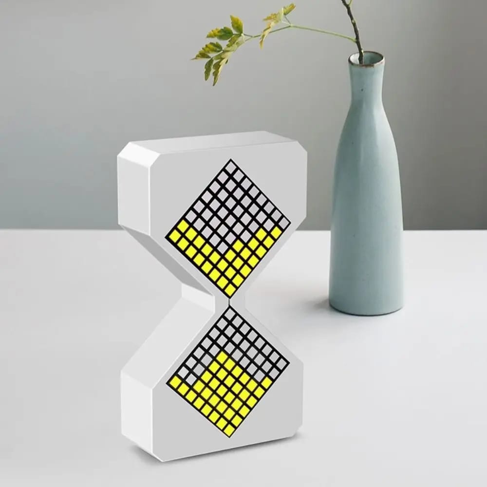 Reloj de Arena Electrónico LED Cyber Style con Temporizador Digital de 1-30 Minutos y Sensor de Gravedad. Decoración Tecnológica para Hogar.