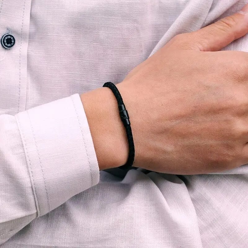 Pulsera de Cuerda Roja de Nylon para Hombre y Mujer. Diseño magnético para pareja, amuleto de la suerte, prosperidad y riqueza.