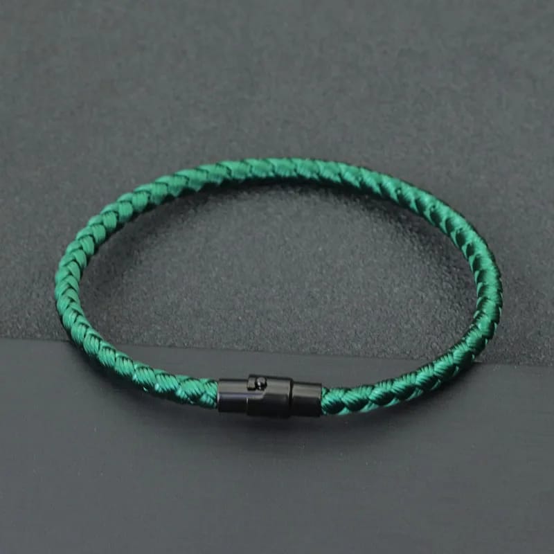 Pulsera de Cuerda Roja de Nylon para Hombre y Mujer. Diseño magnético para pareja, amuleto de la suerte, prosperidad y riqueza.
