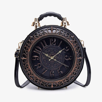 Bolso retro con diseño de reloj creativo, nuevo estilo 2025, moderno y de nicho, bandolera de hombro.