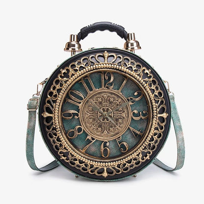 Bolso retro con diseño de reloj creativo, nuevo estilo 2025, moderno y de nicho, bandolera de hombro.
