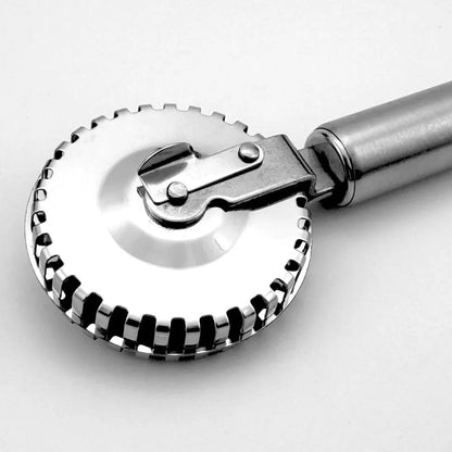 Rodillo cortador y sellador de masa doble cara. Utensilio multifunción para ravioles, empanadas y decorar bordes con encaje.