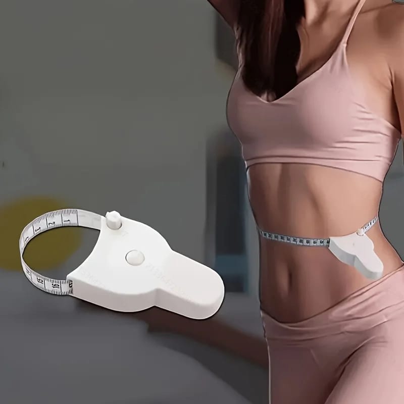 Set de Caliper para Grasa Corporal y Cinta Métrica de Cintura - Combinación portátil para la medición de grasa y cintura, herramienta de fitness.