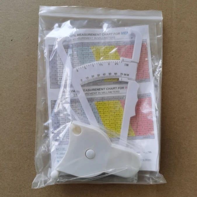 Set de Caliper para Grasa Corporal y Cinta Métrica de Cintura - Combinación portátil para la medición de grasa y cintura, herramienta de fitness.