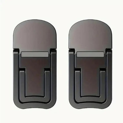 2 Soportes Mini Plegables para Laptop Portátil, Elevador de Teclado con 2 Ángulos Ajustables, Autoadhesivo Invisible