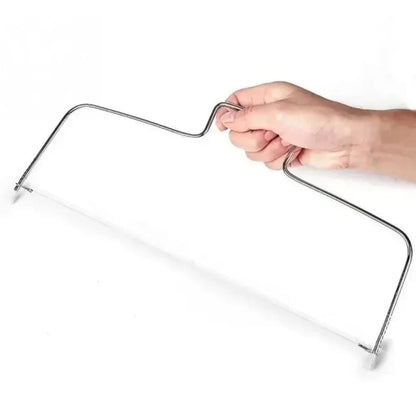 Cortador Rebanador de Pasteles y Tortas de Altura Ajustable de Acero Inoxidable. Utensilio de Repostería para Cortar Capas de Bizcocho.