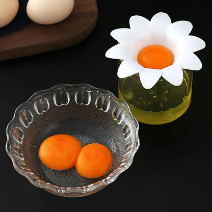 Separador de Claras y Yemas de Huevo con Diseño Floral Lindo, Utensilio de Cocina para Repostería.