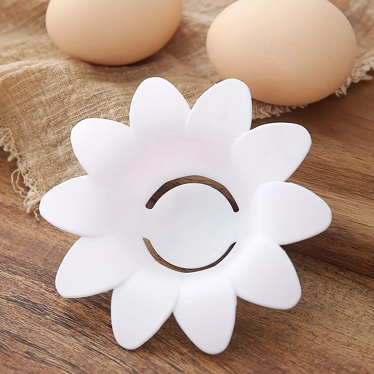 Separador de Claras y Yemas de Huevo con Diseño Floral Lindo, Utensilio de Cocina para Repostería.