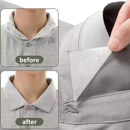 50 Almohadillas Autoadhesivas para Cuello de Camisa. Fijan, protegen y evitan deformaciones. Soporte y estilo para un cuello impecable.