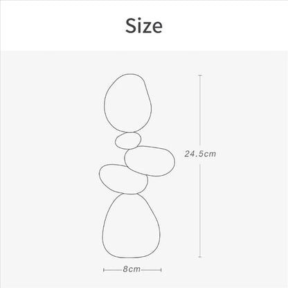 Adornos de Pared Modernos de Madera Sólida con Forma de Piedras, Estilo Nórdico, Arte Divertido, Puzzle Decorativo para el Hogar, Ideal para Descomprimir.