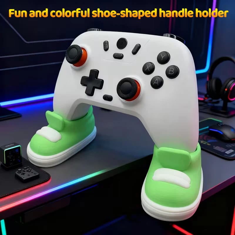 Soporte Organizador de Controles de Juego con Forma de Zapatilla, Diseño Creativo para Varios Mandos.