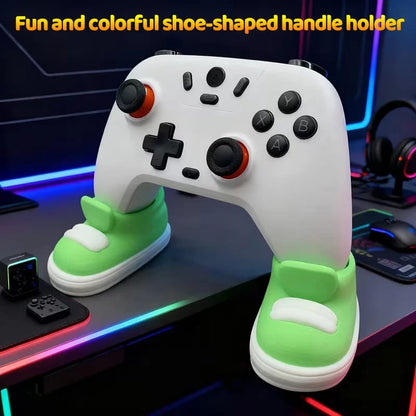 Soporte Organizador de Controles de Juego con Forma de Zapatilla, Diseño Creativo para Varios Mandos.