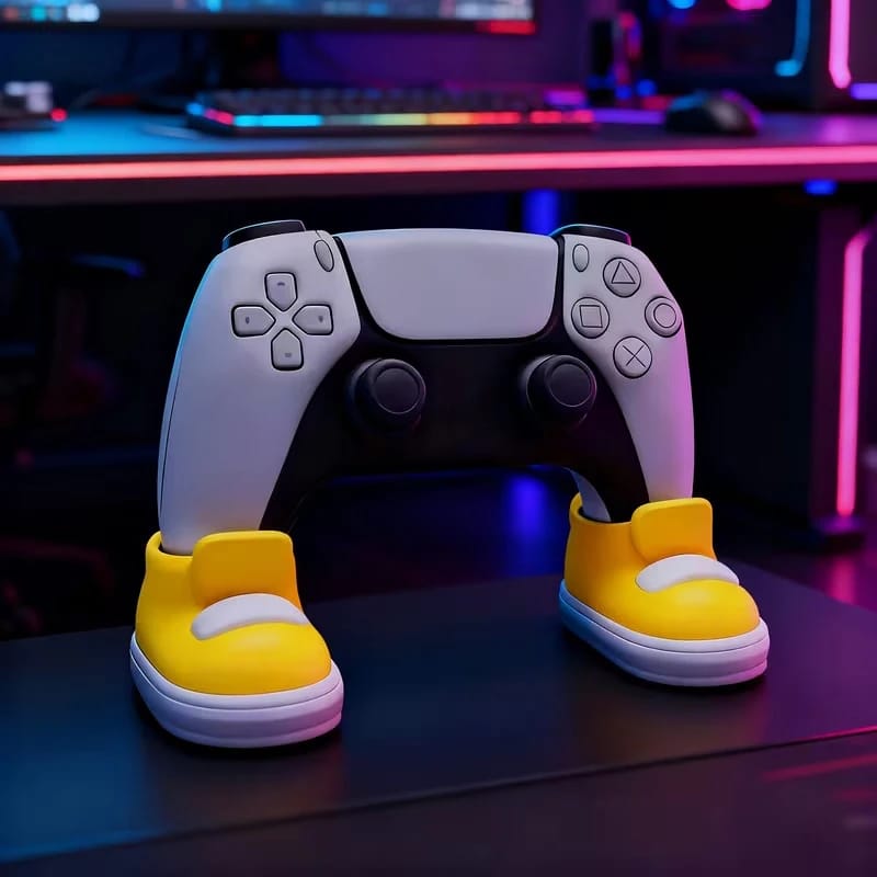 Soporte Organizador de Controles de Juego con Forma de Zapatilla, Diseño Creativo para Varios Mandos.