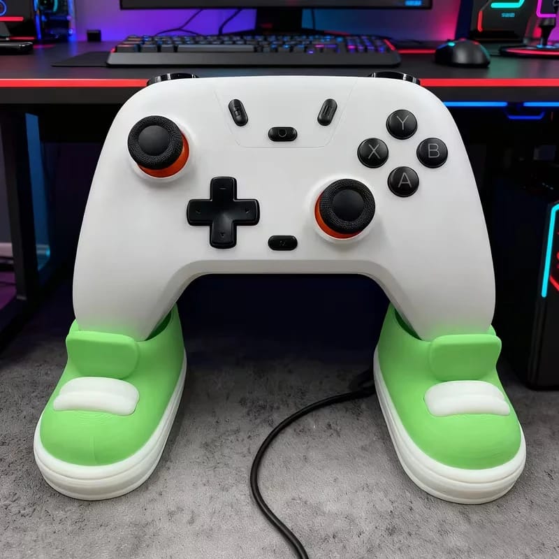Soporte Organizador de Controles de Juego con Forma de Zapatilla, Diseño Creativo para Varios Mandos.
