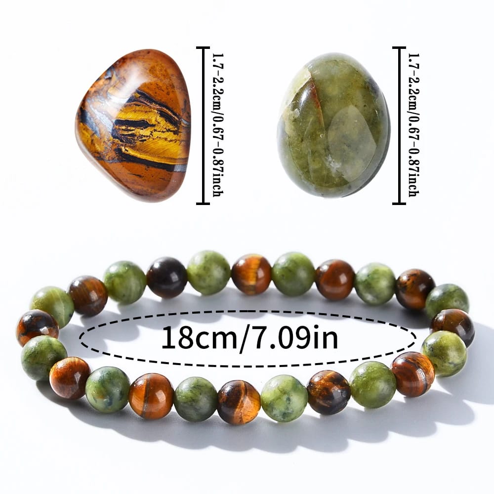 Pulsera de Sanación para Prosperidad y Abundancia - Relajación, mejora del éxito, fuerza personal y salud.