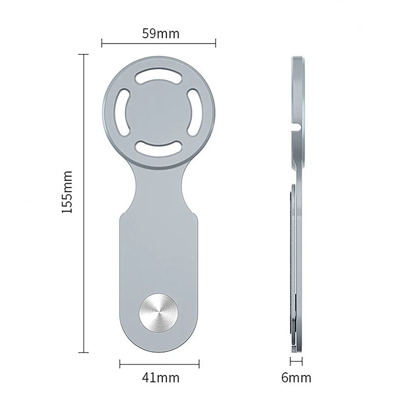 Soporte Magnético para Celular en Pantalla de Laptop, Compatible con Magsafe para iPhone 15 14, Plegable y Ajustable, Montaje Lateral para Pantalla Adicional