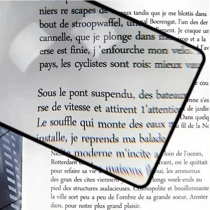 Lupa Magnificadora de Página Completa Grande y Ultrafina para Lectura. Lente de Aumento de Hoja, Ayuda para Leer.