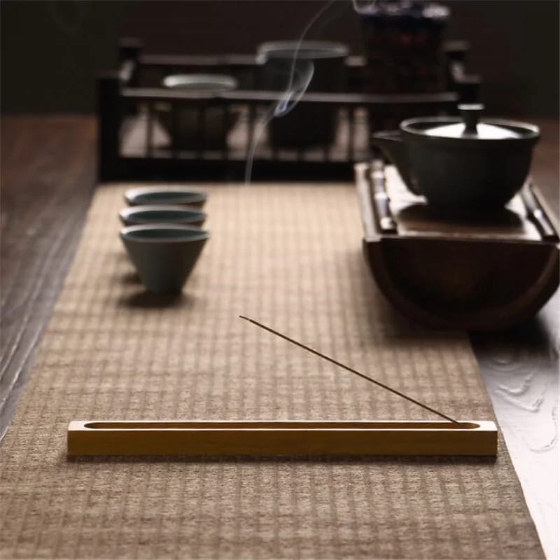 Soporte y Quemador de Incienso de Varilla de Bambú de Alta Calidad para Decoración Zen