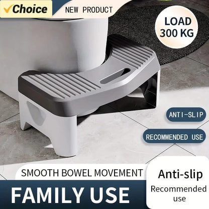 Taburete para inodoro de baño, cómodo y antideslizante. Ideal para adultos, niños y embarazadas como ayuda para postura en cuclillas.