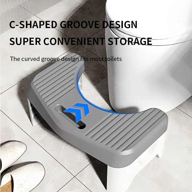 Taburete para inodoro de baño, cómodo y antideslizante. Ideal para adultos, niños y embarazadas como ayuda para postura en cuclillas.
