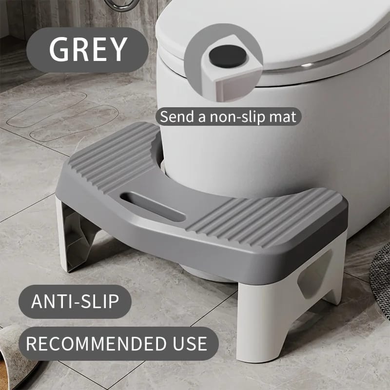 Taburete para inodoro de baño, cómodo y antideslizante. Ideal para adultos, niños y embarazadas como ayuda para postura en cuclillas.