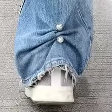1/2/3/4 Pares de Clips Ajustables para Jeans con Perlas: Ajuste de Tobillo y Largo, Broche Anti-escote y Hebilla Multiuso.