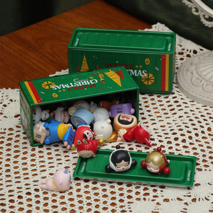 Mini Contenedor Modelo para Escritorio. Caja Exhibidora de Almacenamiento Decorativa para Coleccionar Pequeños Objetos o como Regalo.