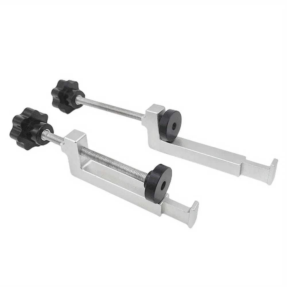 Set de 2 Abrazaderas de Mesa Universales para Guías / Ranura T / Rieles de Sierra. Abrazaderas Fijas de Aluminio para Banco de Trabajo de Carpintería.