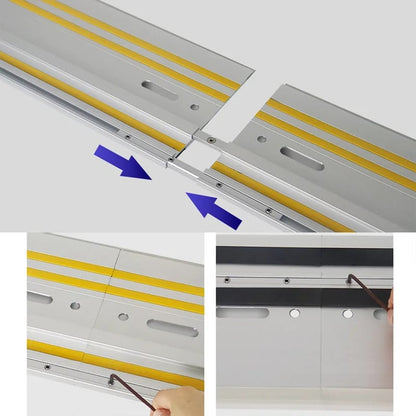 Conector de riel guía para sierra de riel, kit de unión de repuesto compatible con Makita Festool, herramienta de corte para tableros de carpintería.