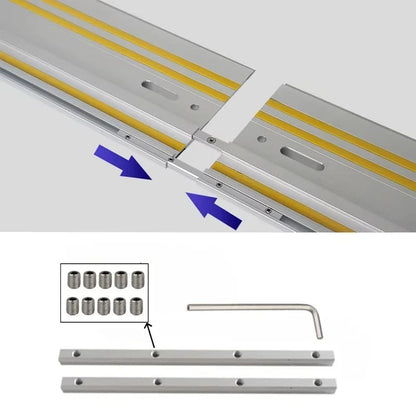 Conector de riel guía para sierra de riel, kit de unión de repuesto compatible con Makita Festool, herramienta de corte para tableros de carpintería.
