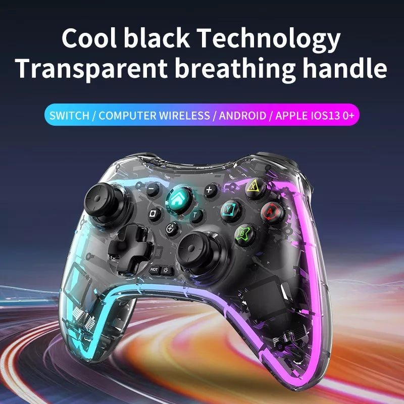 Joystick PC android Bluethooth con RGB transparente