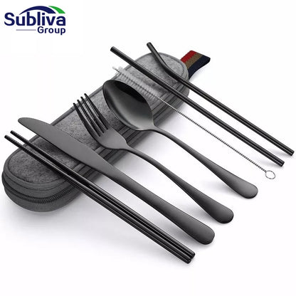 SeT de 7 cubiertos con estuche